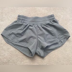 grey hotty hot shorts in size 2, 2.5 inch inseam